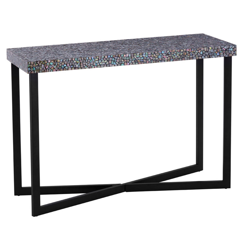 Castleton Home Fusion Crackle Mosaic Console Table Wayfair.co.uk